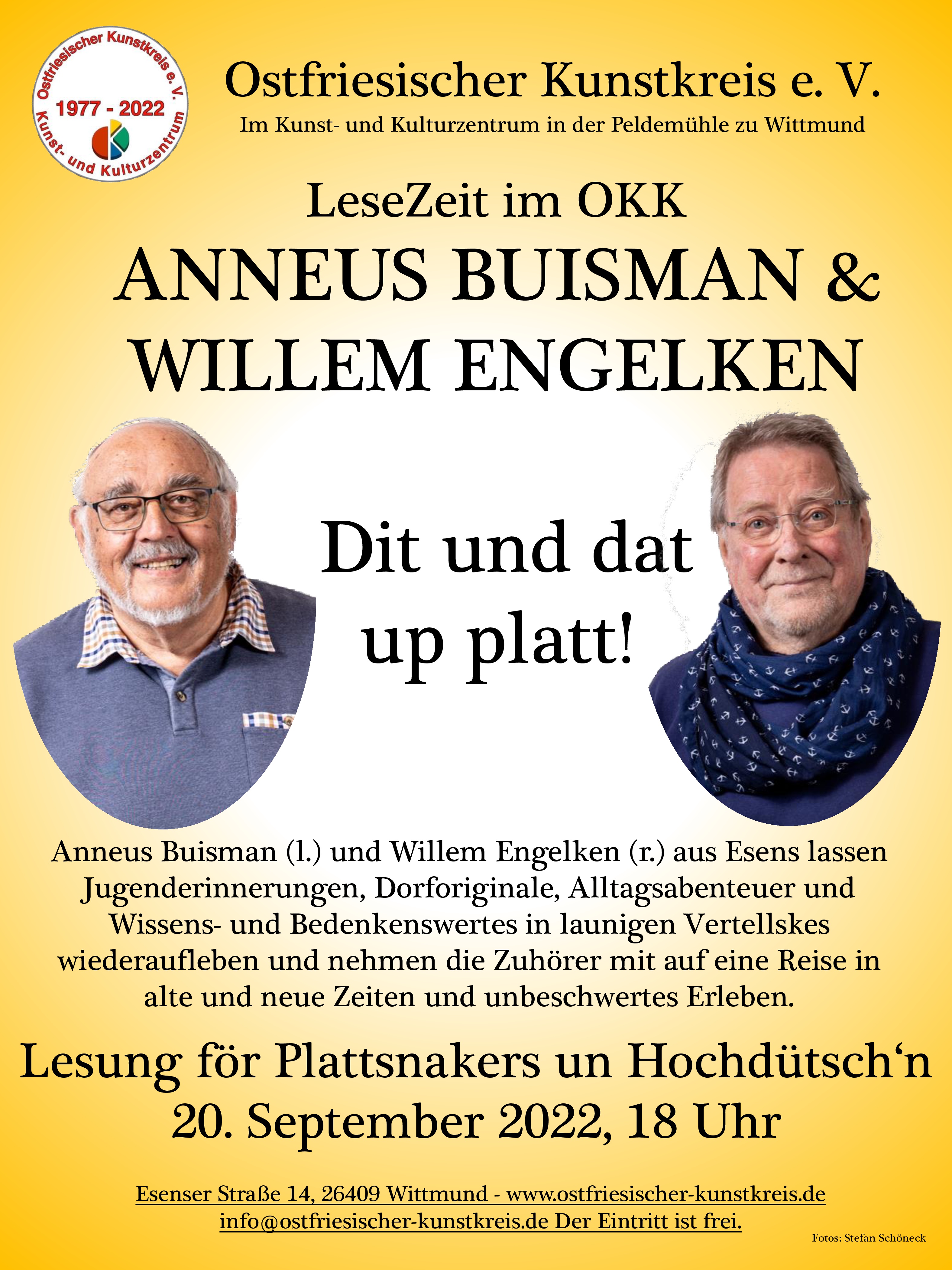 2. Lesezeit im OKK - A. Buisman & W. Engelken